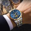 Poedagar 972 Luxury Men Watch Quartz Movement Stainless Steel Waterproof Luminous Casual Business Fashion Wristwatch