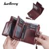 New pu women's wallet Korean oil wax leather fringed fashion short multi-card zipper change bag