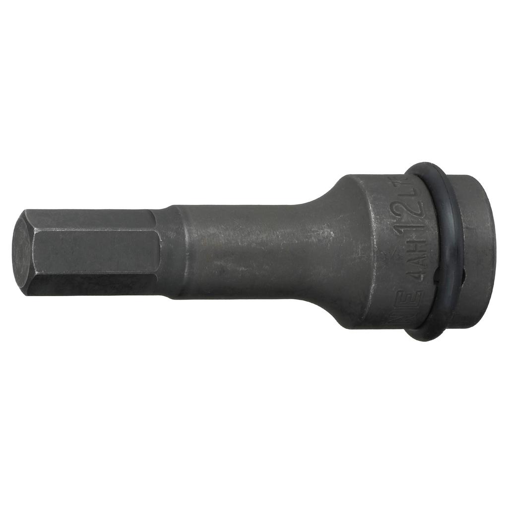TONE Impact Hexagon Socket 12mm Hexagon Size Semi-Long 4AH-12L75, 12.7mm (1/2") Drive,