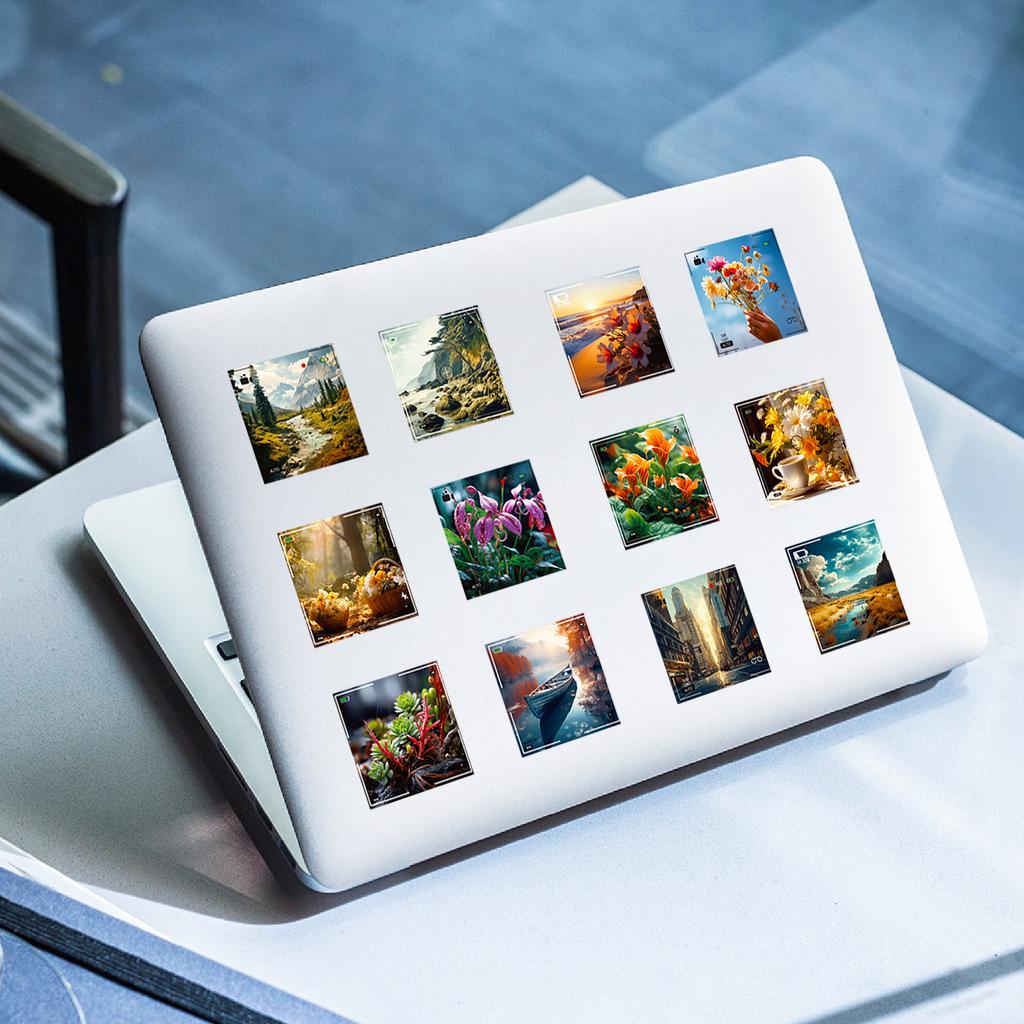 50 Photography Time Stickers Ins Art Landscape Graffiti Stickers Personality Creative Shein