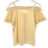SNIDEL Short sleeve Open Shoulder shirt F beige Women Used