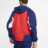 Nike Sportswear Heritage Windrunner Spliced Hooded Woven Logo Jacket Men Jackets Red Blue CJ4359-657