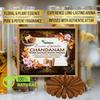 Herbexo Čisté santalové dřevo (Chandan) Attar Dhoop tyčinky | Dlouhotrvající majestátní vůně Ittaru | 100% přírodní, bez uhlíku