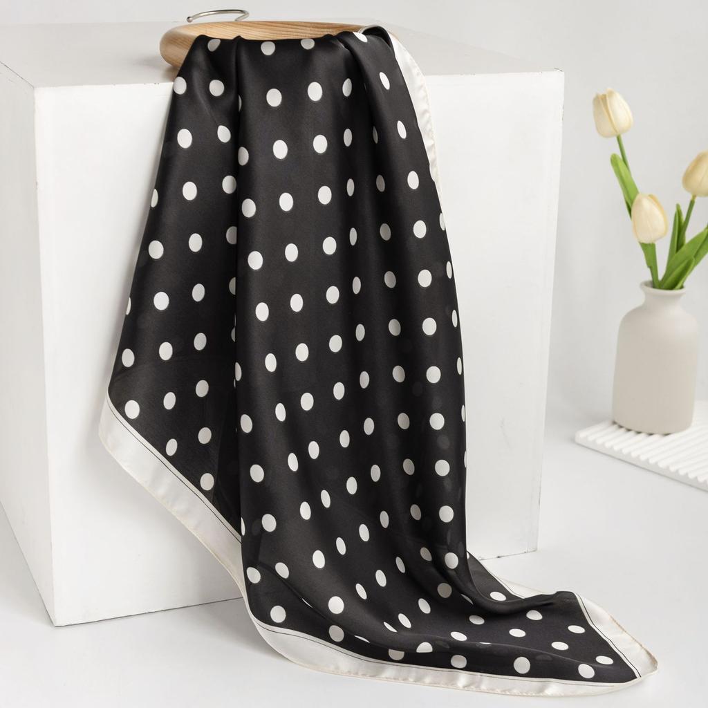 Damska Talia Owoc Kwiat Sztuka Retro Symulowany Jedwab Mała Kwadratowa Chustka Można Ją Połączyć z Koszulą do Strojów Profesjonalnych, Ochrony Przeciwsłonecznej i na Szyję