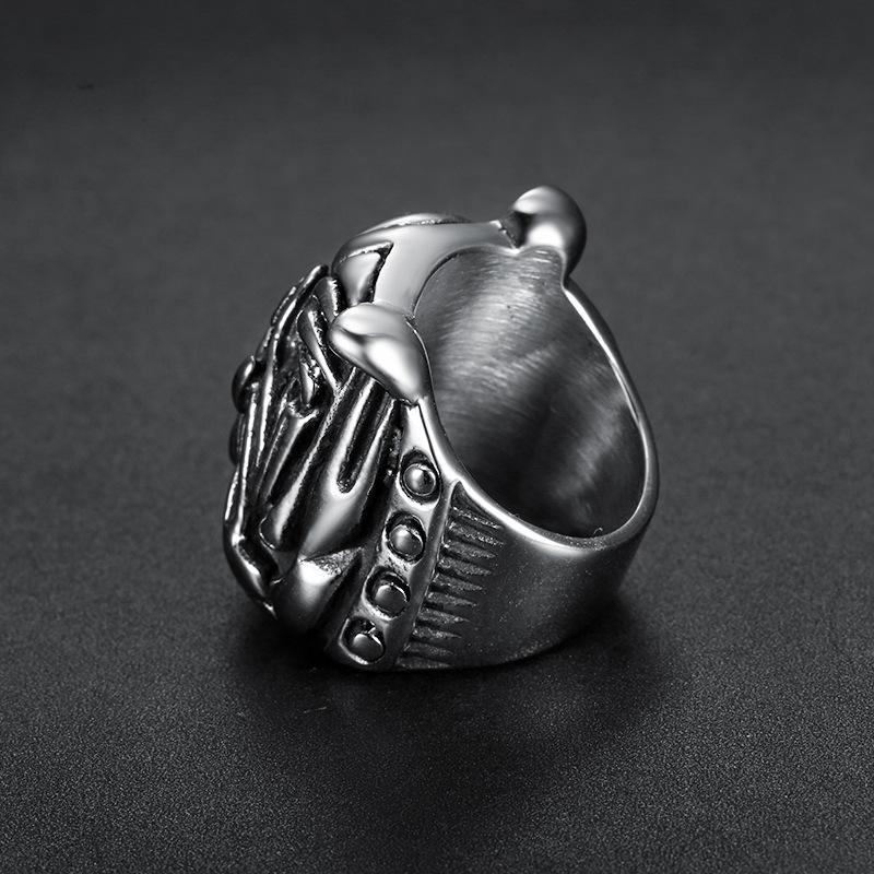 S925 Silver Ring Retro Animal Series Ring Bully Dog Shape Ring for Men and Women