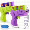 Crianças Brinquedos Divertidos Disco Voador Armas Ejeção Disco Voador 100 Balas Macias EVA Arma de Brinquedo Jogos Ao Ar Livre Brinquedos Esportivos Interativos