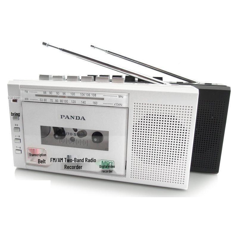 Portable PANDA 6503 Tape Recorder with USB, Card Slot & MP3 Recording