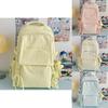Letter Nylon Casual Backpack For Women And Men With Lightweight Cushion Straps For Daily Use