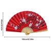 Riesiger Wandventilator Faltbarer Bambusfächer Groß Groß Hand Klassischer Wandmontage-Ventilator Wohnzimmer-Dekoration Pflaumenfächer Chinesische Dekoration