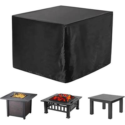Square Fire Pit Cover Brazier Cover for Propane Brazier 210D Waterproof Dust Cover