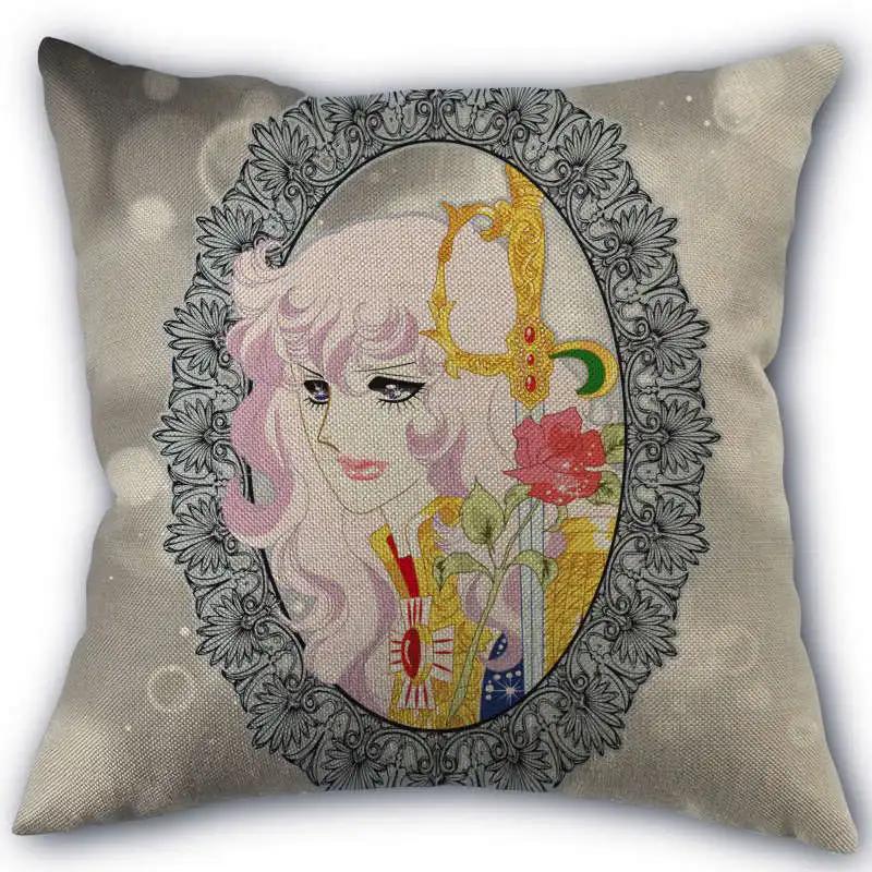 The Rose of Versailles Pillowcase Cotton Linen Fabric Square Zipper Pillowcase New 45X45cm Wedding Decorative Pillow Cover 0406