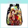 One Piece Anime Backpack For Elementary Students With Lightweight Oxford Fabric And Cartoon Print