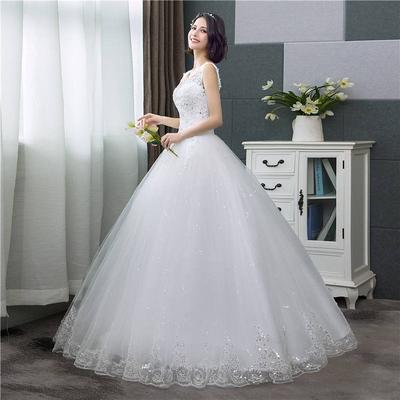 Brautkleider mit V-Ausschnitt, schlichtes, cremefarbenes Brautkleid mit Pailletten