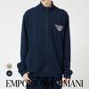 Emporio Armani CORDUROY FLEECE BLOUSON Corduroy Fleece Full Zip Jacket EU Size Present 54085862 Official Shop Product Navy S Men's 68. (EU Size)