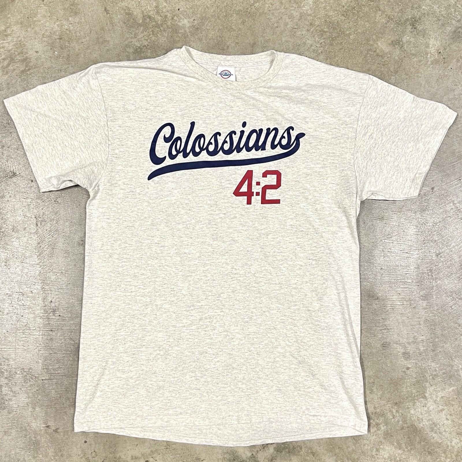 Kerusso T Shirt Colossians 4:2 Devote Jackie Robinson 42 Parody Tee Sz L Slim M