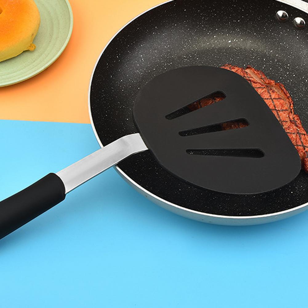 Silicone Steak Spatula With Ergonomic Lengthened Handle Western-style Elastic Heat Resistance Non-stick Steak Spatula Kitchenware
