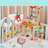 Baby Elephant Lion Plush Elephant Lion Car Bed Hanging Toy With Rattles For Newborns And Infants