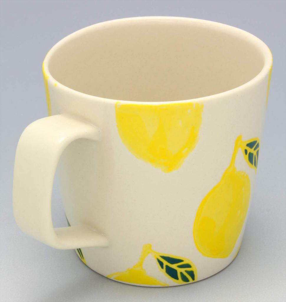 Hasami ware Kikusho cuptor cu fructe cană lămâie