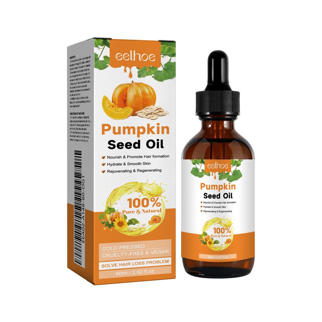 EELHOE Pumpkin Seed Oil Hair Serum, Daily Moisturizing & Shine, Smoothing & Non-Greasy, Hair Care Essential