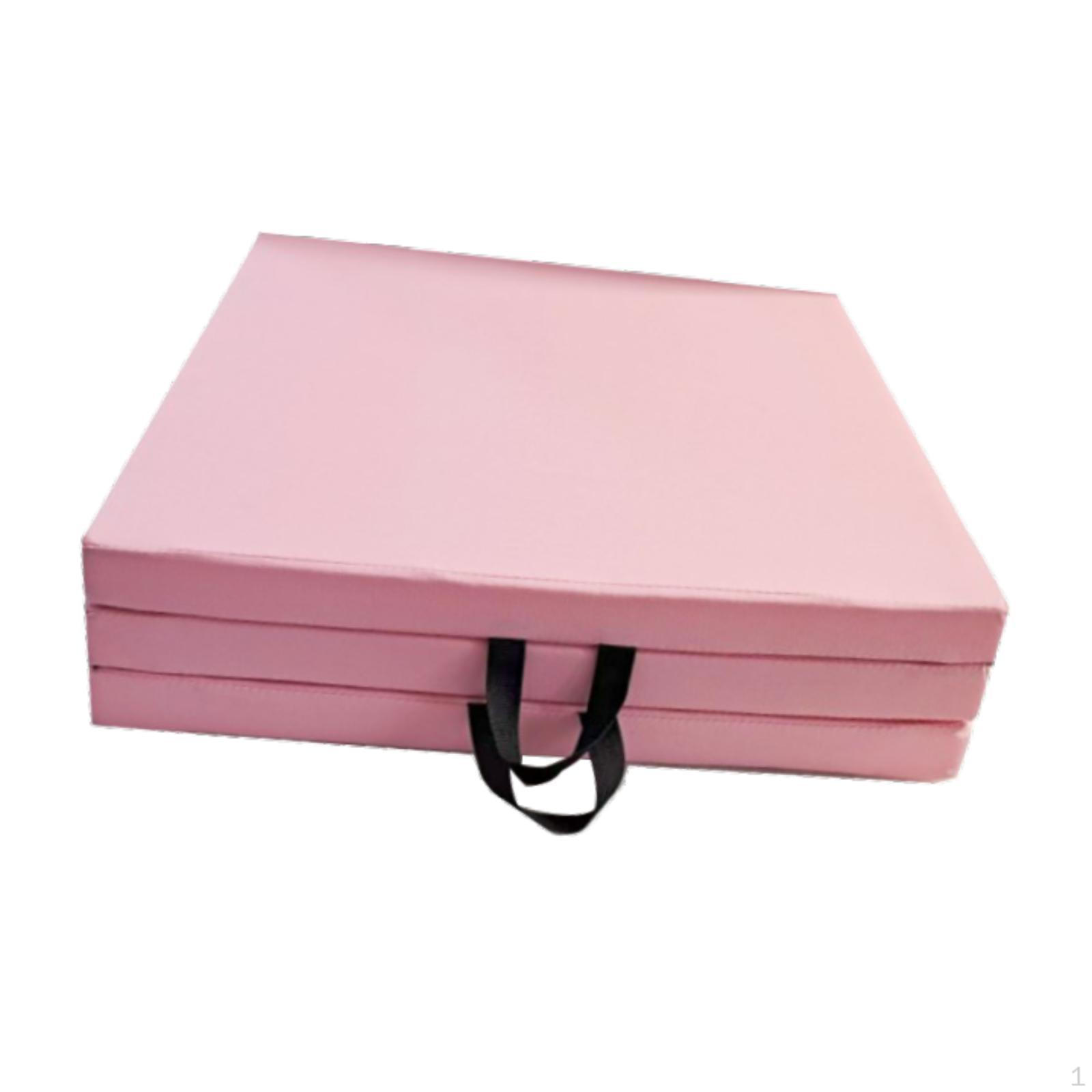 

Коврик для тренировок, Фитнес-коврик для женщин и мужчин, Тренировка мышц ММА, Легко переносить с ручками, розовый