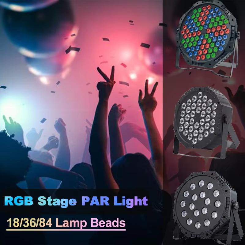 LED Stage Lights Full Color Single Color Remote Control Built-in Fan Light Stage Living Room Bar Concert Fill Light Spotlight