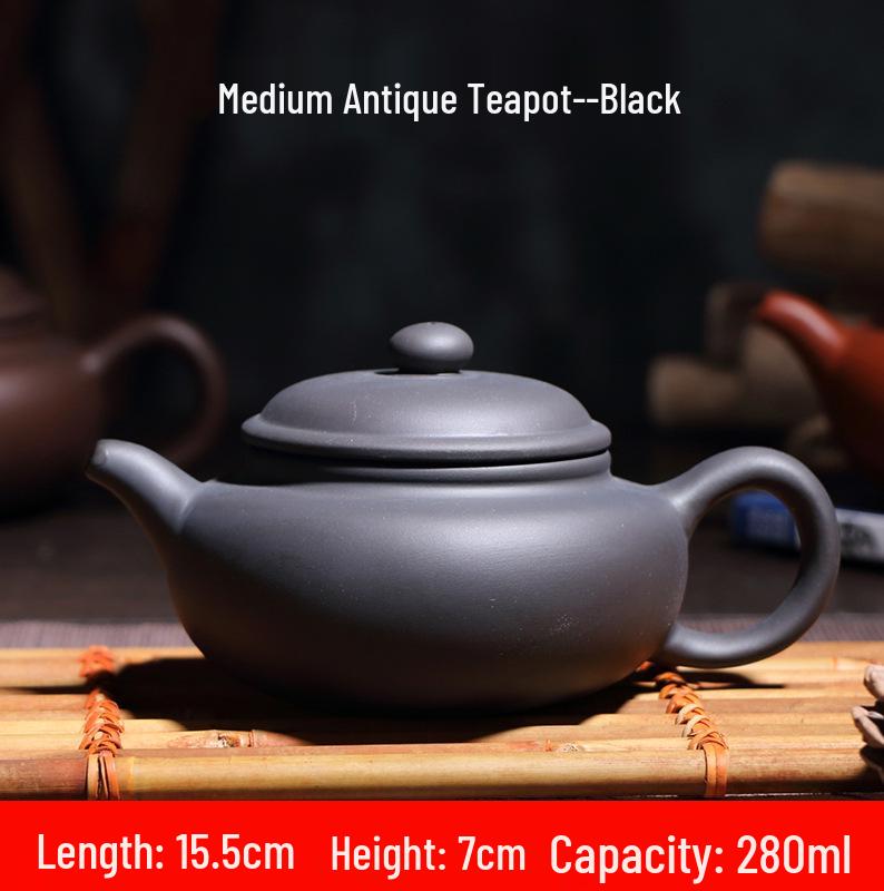 Yixing Zisha Zhuni Teapot Set with Tea Infuser – Available in 170ml, 280ml, 450ml, and 580ml Sizes