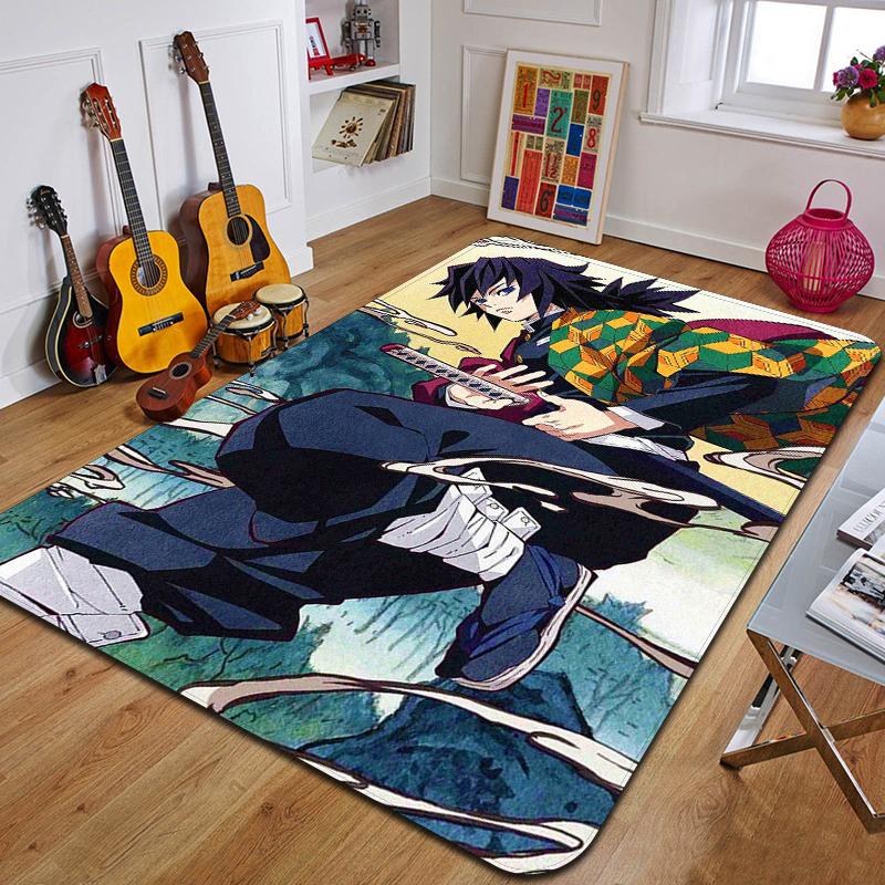 D-demons Layer Printed Carpet Fashion Yoga Mat Bedroom Decorative Carpet Living Room Bathroom Decorative Floor MAt Birthday Gift
