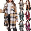 Women's Fashion Trend Checked Long-sleeved Jacket Top