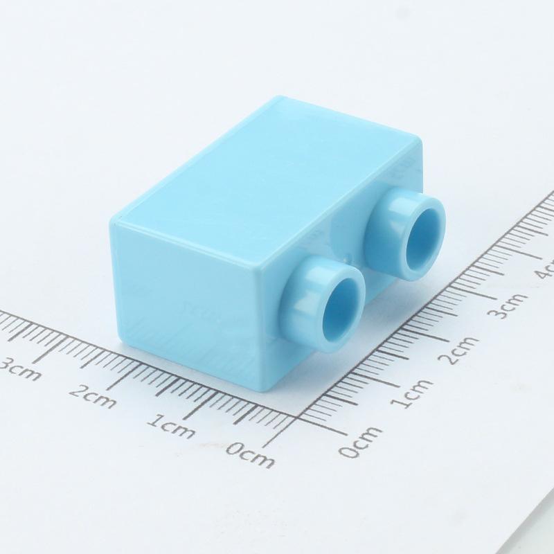 4 pezzi Mattoncini da Costruzione Grandi Fai da te 1x2 Mattoncini Grande Dimensione Accessori Assemblati Pezzi all'Ingrosso Giocattolo Educativo per Bambini