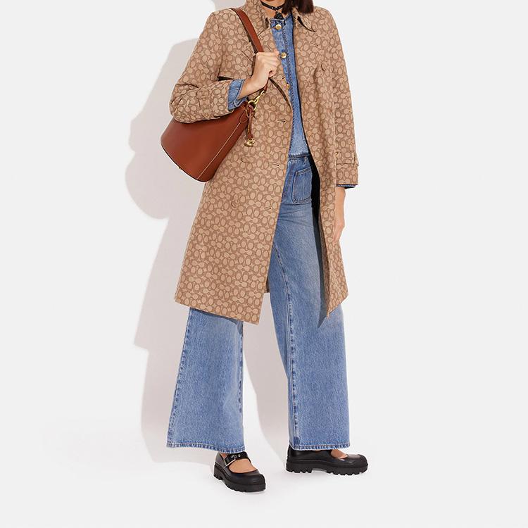 New COACH Dakotah Leather Handbag, Shoulder Bag, Crossbody Bag Tubas Women's Brown CH726-B4L4A