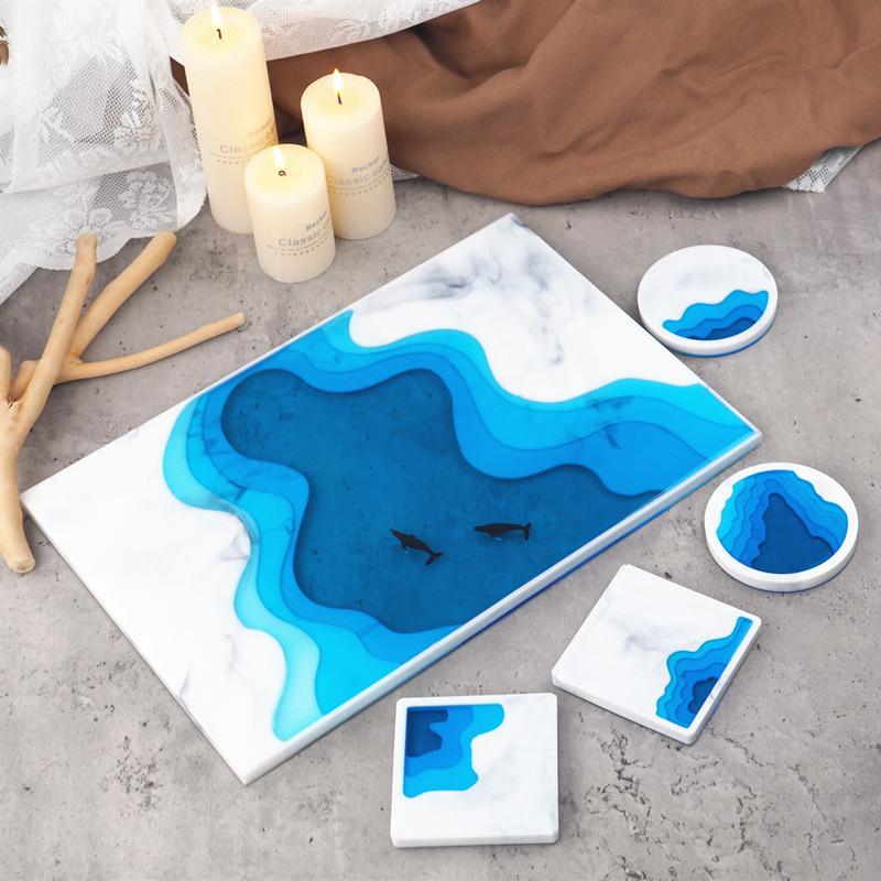 Silicone Coaster Resin Casting Mold Epoxy Fruit Tray Plate Mould Craft Tool. Silicone Coaster Resin Casting Mold Epoxy Fruit Tray Plate Mould Craft Tool.