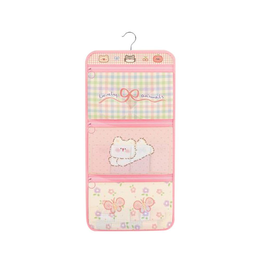 

Wall-mounted Dormitory Storage Hanging Bag Cartoon Sundries Organizer for Home&Dormitory A