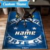 Custom Name Cruzeiro FC Crest Rug Game Carpet, Floor Mat for Bedroom Living Room Entryway Rug, Home Decor Idea Gift for Christmas Birthday