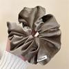 Solid Color Headwear Vintage Velvet Ponytail Holder Cute Rubber Hair Rope  Women Girl