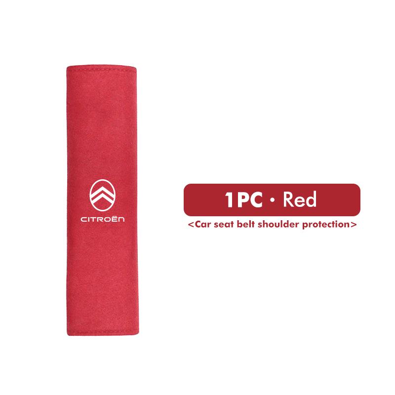 For Citroen Car Suede Seat Belt Protective Breathable Shoulder Pad Cover Auto Accessories Jumper Celysee Cactus Picasso Aircross