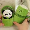 10cm Cute Bamboo Tube Panda Plush Kawaii Panda Stuffed Animal Plushie Super Soft Pendant Birthday Gift