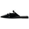 Trendy European Style Non-Slip Open-Toe Slippers Women Footwear Black 12820410