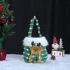 Christmas Apple Flannel Drawstring Gift Bag with Bowknot for Children's Candy