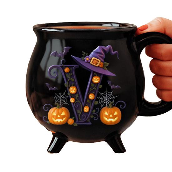 

Кружка-котел ведьмы 12 унций Персонализированная кофейная кружка на Хэллоуин Керамическая чашка для чая Ведьмин отвар Подарок на Хэллоуин или день рождения для женщин, лучших подруг, семьи V