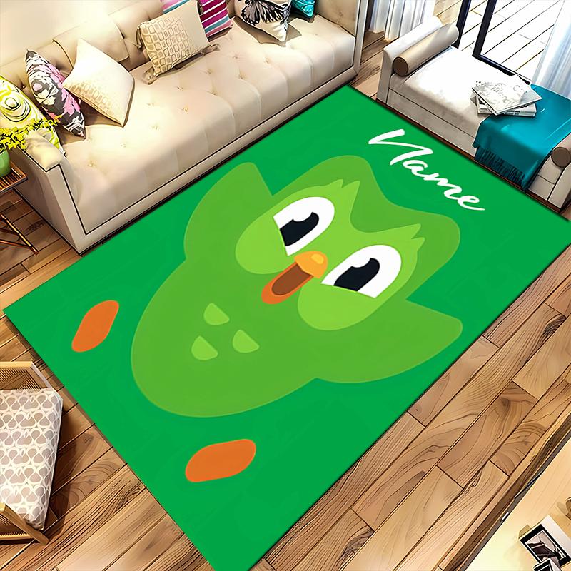 Custom personalization Duolingo Area Rug - Perfect For Kitchen, Bathroom,Laundry Room Decor Large Size Available,Gift All Seasons