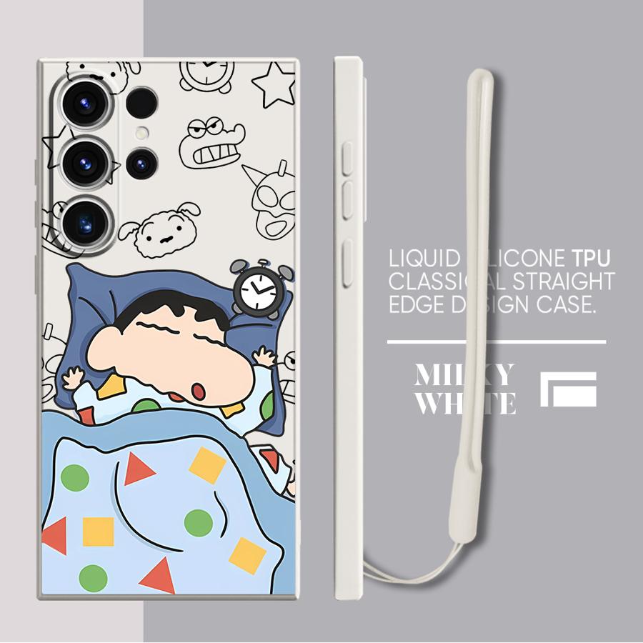 Crayon Shin-chan Phone Cover Case for Samsung Galaxy S25 S23 Note 20 10 Ultra S22 S20 FE S21 Plus S25Edge S24 Ultra