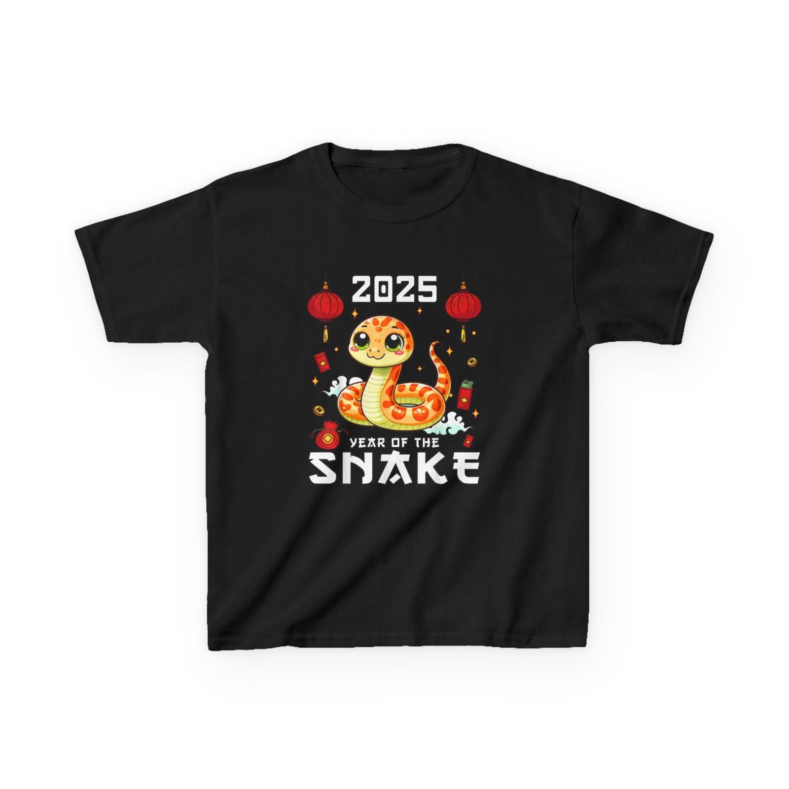 Youth Short Sleeve Chinese New Year Snake the Year of the Snake 2025 Shirt 2XL