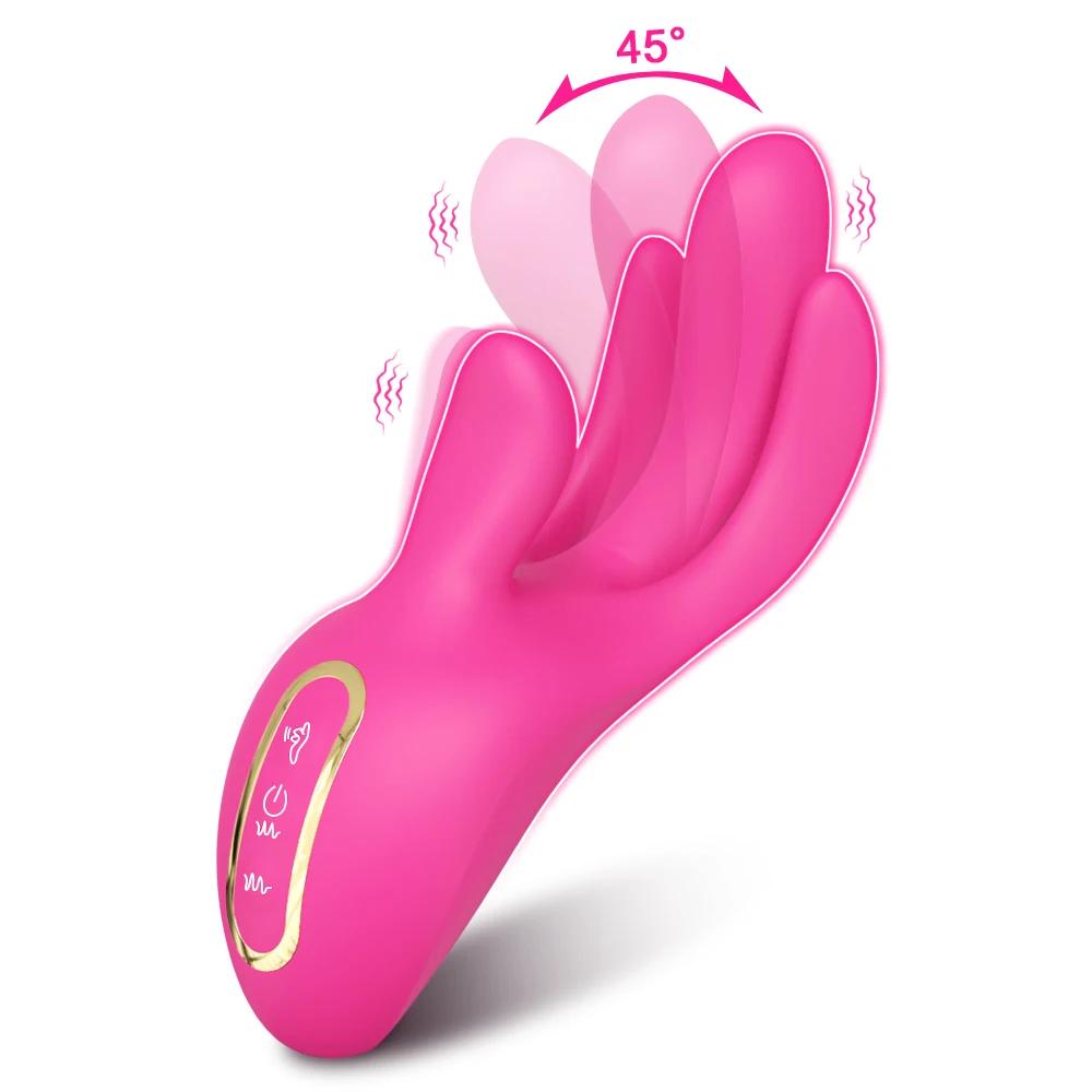 Wiggle Finger Vibrator for Women Sex Toy Insert G-Spot Vagina Vibrator Heating Vibrators Female Masturbator Clitoris Clit Stimulator Magnetic Charging