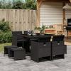 VidaXL Garden Dining Set with Cushions 9 Pcs, Patio Table and Chair, Patio Furniture, Outdoor Furniture, 3210595