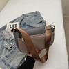 Summer new fashion trendy texture shoulder messenger bag shoulder temperament small bag simple niche armpit bag