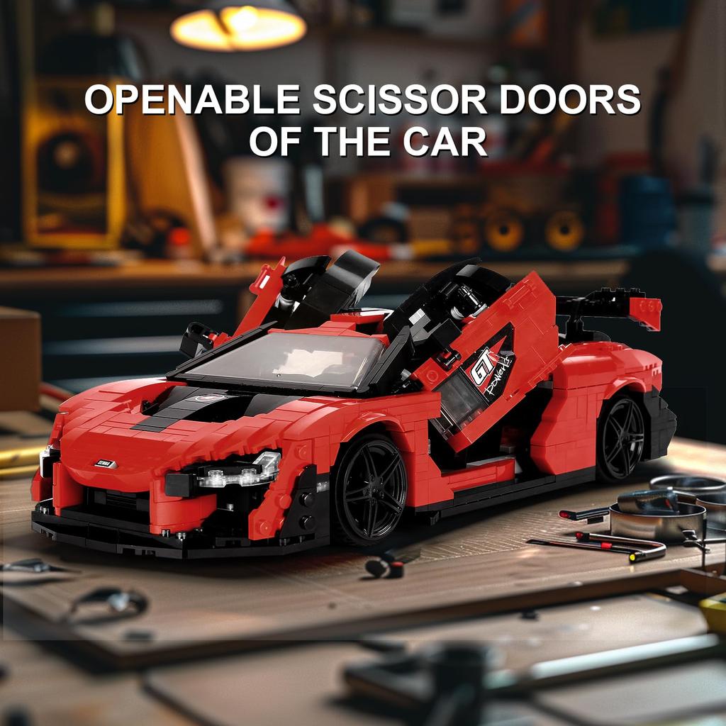 Mould King 10007 MOC K500 Retro Sports Car Building Blocks Variety Idea Building Toy Puzzle Building Blocks Model Sports Car Building Blocks As Items