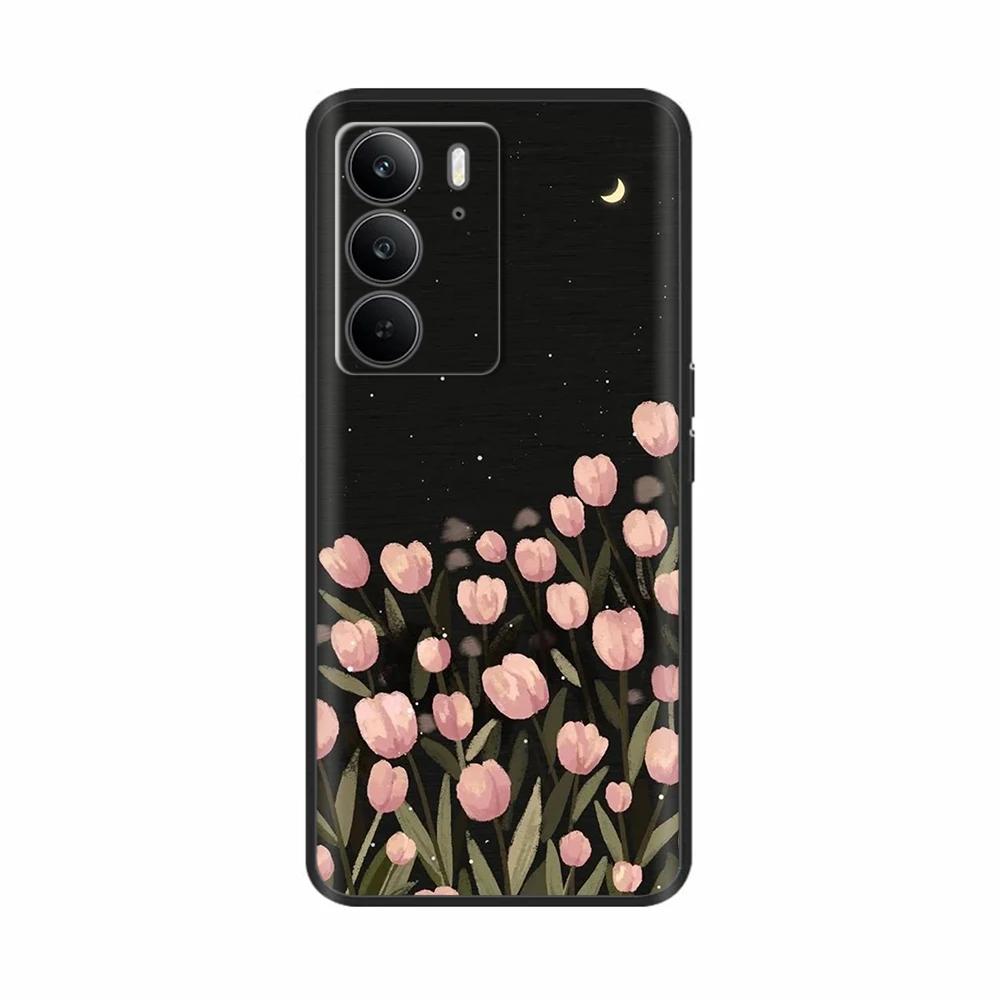 For Realme 14x 5G Phone Cases Funny Camera Protection Soft Liquid Silicone Back Cover for Oppo Realme C75 4G realmeC75 Fundas