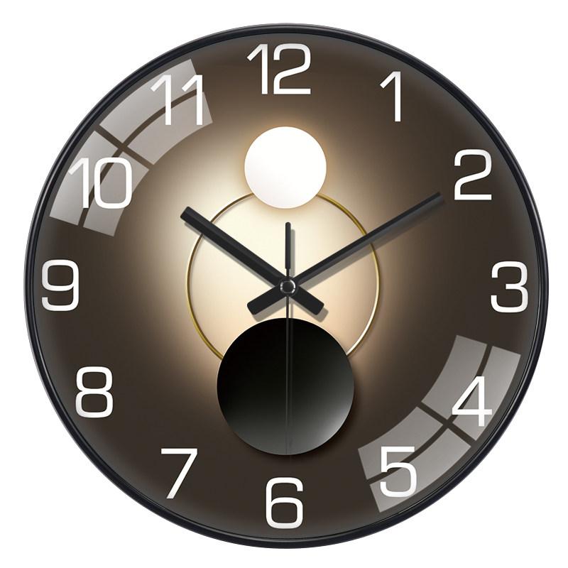 Artistic Geometric Wall Clock Black & Rose Golden Frame Silent Quartz Clock Creative 2D Dial Bedroom Living Room Office Decor