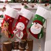 Claus Santa Cute Snowman Elk Socks Shaped Pendant For Christmas Decoration