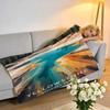 Yellowstone National Park Throw High-Density Short Plush Blanket Soft For Sofa Air-Con Room.